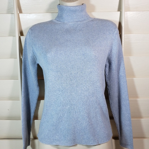 GAP Sweaters - Gap Vintage Ribbed Turtleneck Sweater Blue Medium